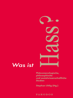 cover image of Was ist Hass?